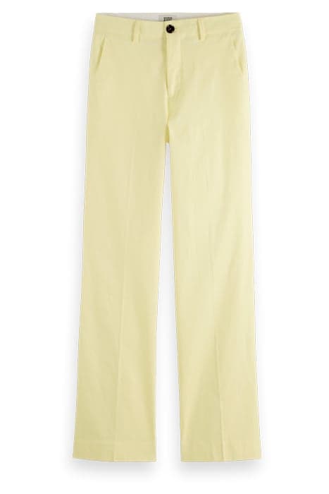 EDIE - HIGH RISE WIDE LEG LINEN SUMMER TROUSERS POPCORN by Scotch & Soda