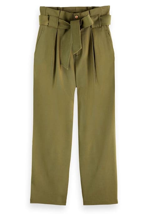 DAISY - HIGH RISE STRAIGHT LEG PAPERBAG TROUSERS ARMY by Scotch & Soda