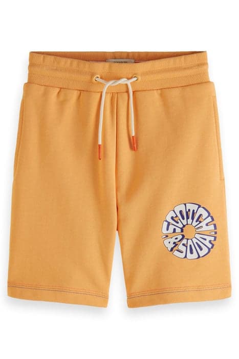 UV-ARTWORK SWEATSHORTS PEACH by Scotch & Soda