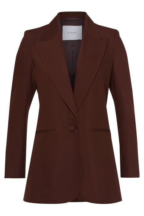 LONG BLAZER DARK CHOCOLATE by Ivy Oak