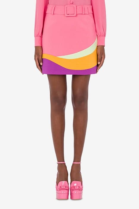 WAVE CADY MINISKIRT PINK by Moschino