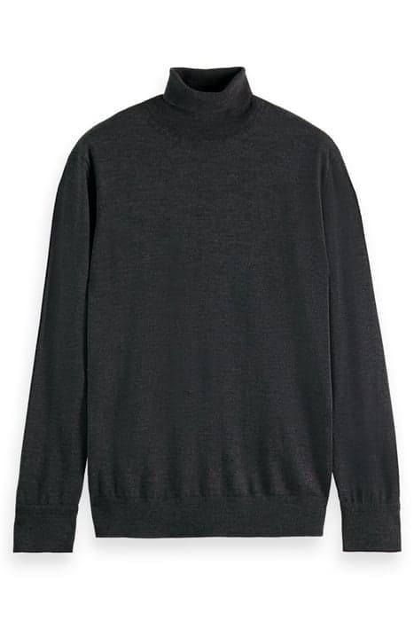 CLASSIC TURTLE NECK PULL IN MERINO WOOL GRAPHITE MELANGE by Scotch & Soda