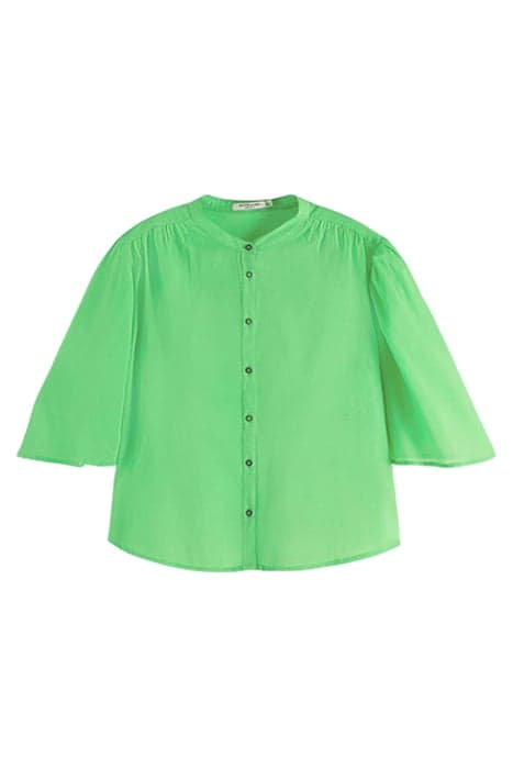 COTTON IN CONVERSION FLUTTER SLEEVE SHIRT BRIGHT PARAKEET by Scotch & Soda