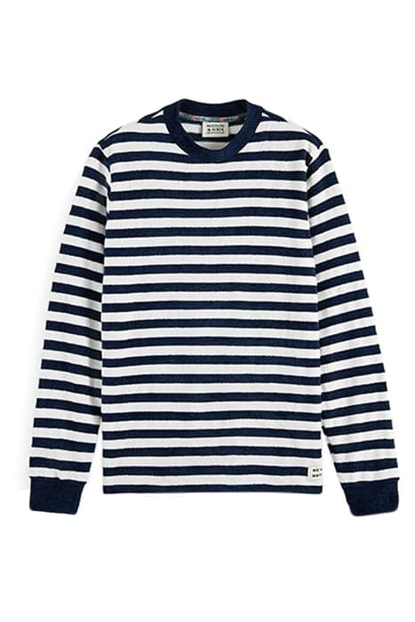 TEXTURED STRIPE SWEATSHIRT COMBO B by Scotch & Soda