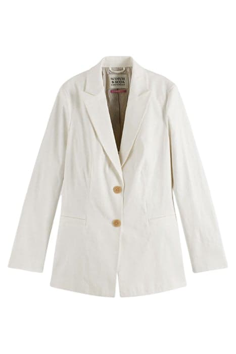 SINGLE BREASTED SUMMER BLAZER OFF WHITE by Scotch & Soda