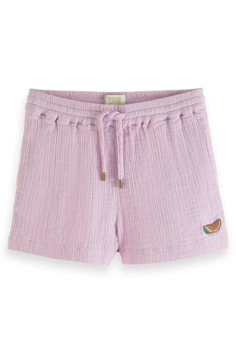 CRINKLE-COTTON SHORTS ORCHID by Scotch & Soda