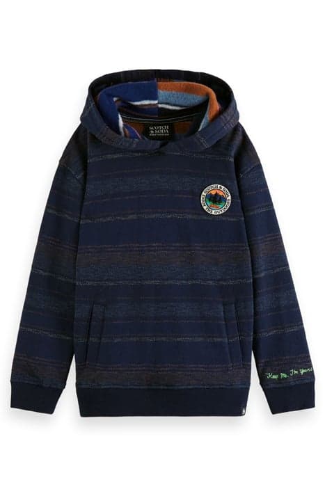 DOUBLE FACED HOODIE NAVY by Scotch & Soda