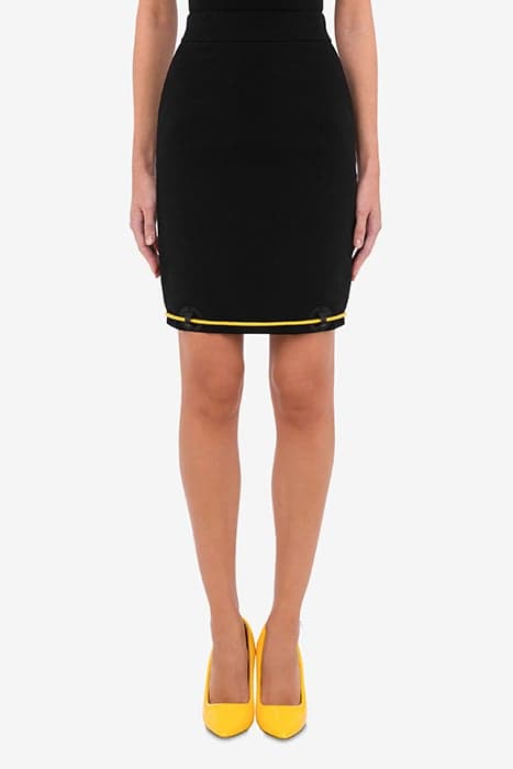 CREPE MINISKIRT NAUTICAL DETAILS BLACK by Moschino