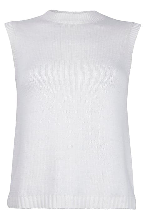 OVERSIZE KNIT TANK IVORY by French Connection