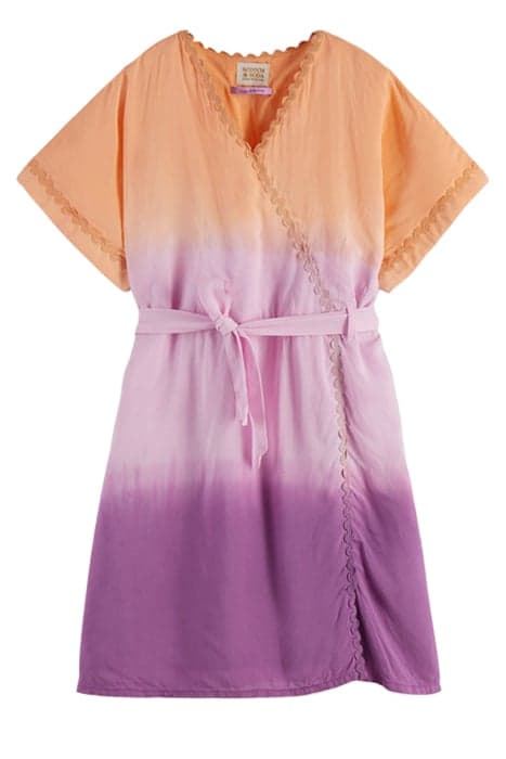 TIE-DYE WRAP KAFTAN DRESS TIE DYE by Scotch & Soda