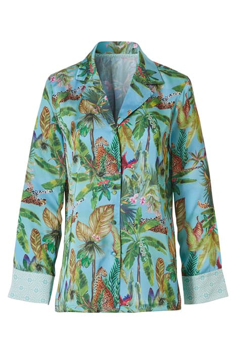 NW TOP SHIRT LS NIGHTINGALE TROPICAL TROPICAL LEAVES by Livera