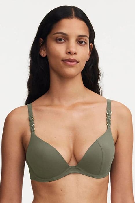 SW BRA TSHIRT PUSH KHAKI GREEN by Chantelle