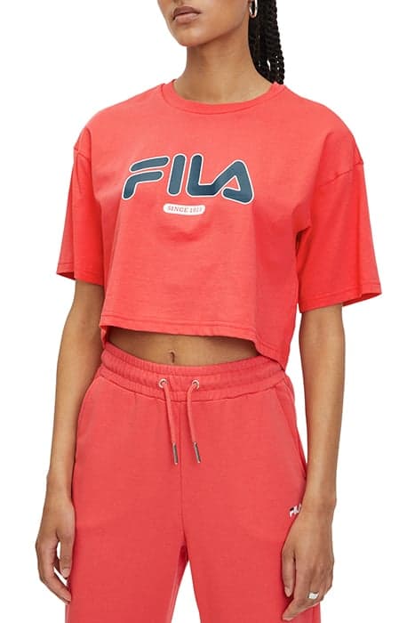 LUCENA CROPPED GRAPHIC TEE CAYENNE by FILA