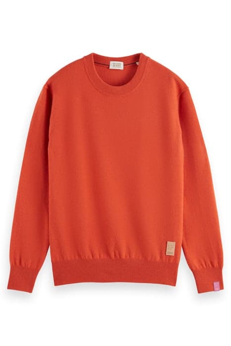 RECYCLED WOOL - CASHMERE BLEND CREWNECK PULLOVER RED SKIES by Scotch & Soda