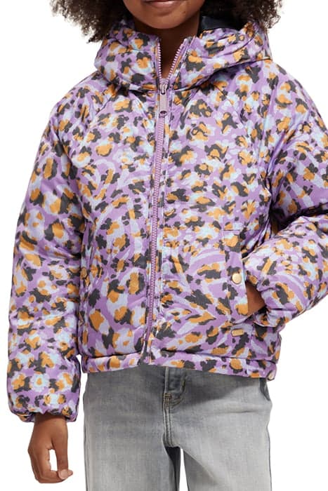 ALL-OVER PRINTED JACKET WITH REPREVE® FILLING FLORAL LEOPARD by Scotch & Soda