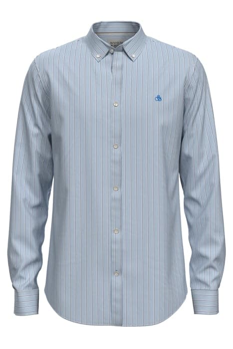 ESSENTIAL POPLIN STRIPE SHIRT LIGHT BLUE STRIPE by Scotch & Soda