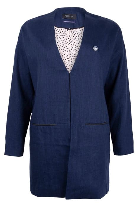 BOXY FIT SUMMER BLAZER WITH SPECIAL LINING INDIGO by Scotch & Soda