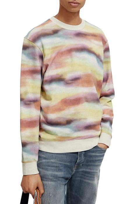 BLURRED LANDSCAPE AOP SWEATSHIRT BLURRED LANDSCAPE PINK by Scotch & Soda