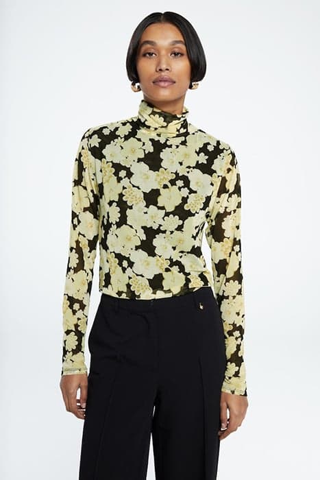 JANE TOP BLACK/LEMON SORBET by Fabienne Chapot