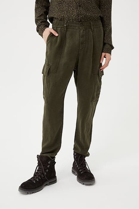 LIGHT KHAKI FLOWING COMBAT TROUSERS by IKKS