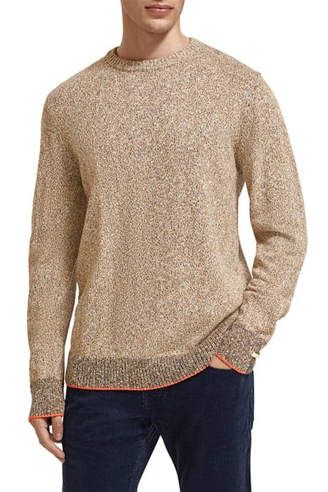 REGULAR - FIT MELANGE COTTON-BLEND PULLOVER MULTI COLOUR MEL by Scotch & Soda