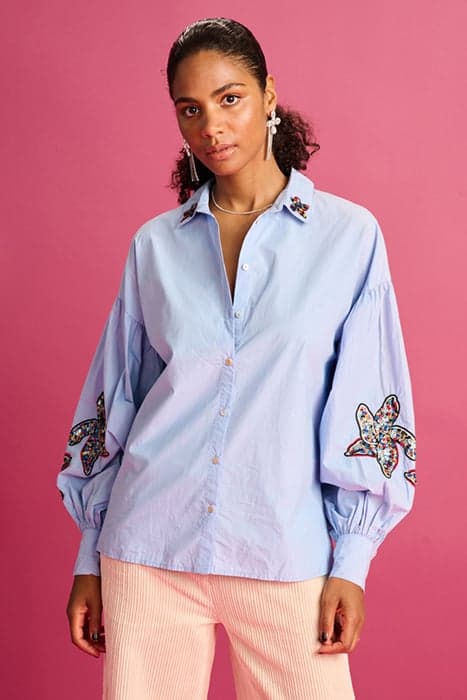 BLOUSE - MAXIME ICE BLUE by POM Amsterdam