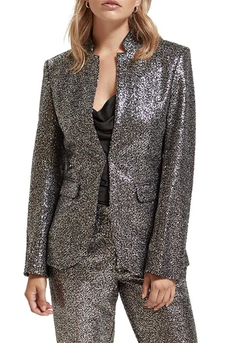 BLAZER IN MIXED SEQUINS BLACK by Scotch & Soda