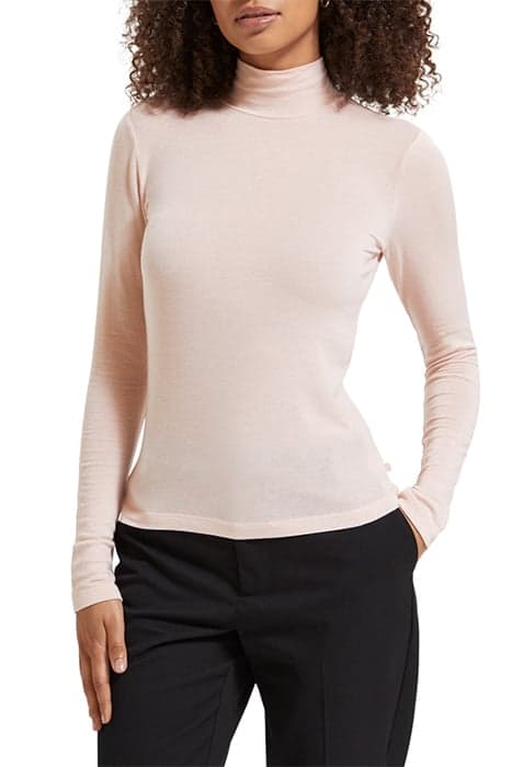 TURTLE-NECK LONG SLEEVED TOP PALE PINK by Scotch & Soda