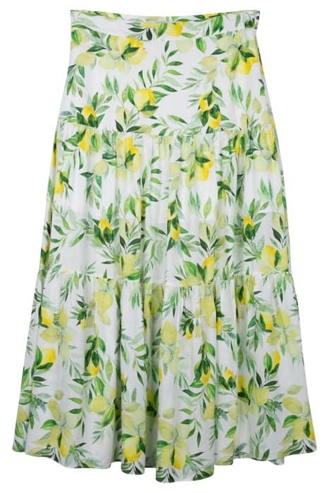 ARIA TIERED MAXI SKIRT SUMMER LEMONS by Forever New