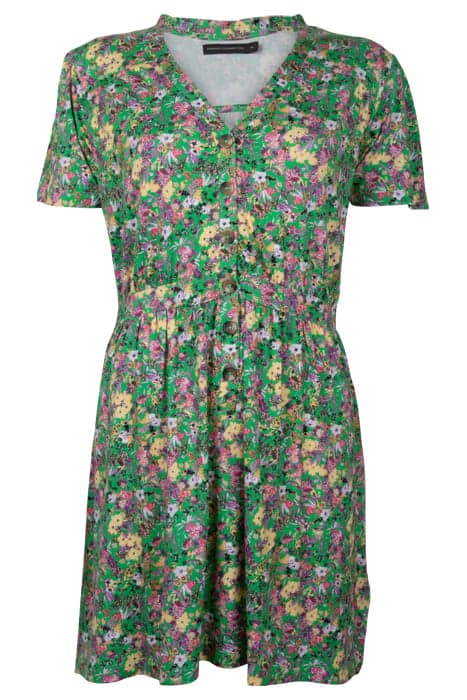 BLOSSOM TEE DRESS SHORT POISE GREEN by French Connection