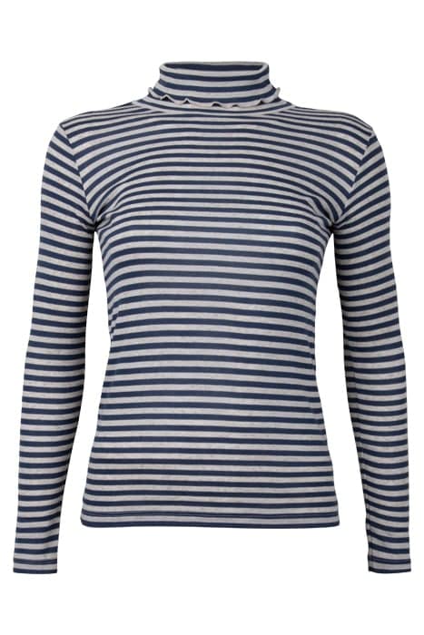 GIRLS STRIPED ROLLNECK INDIGO BLUE by BY-BAR