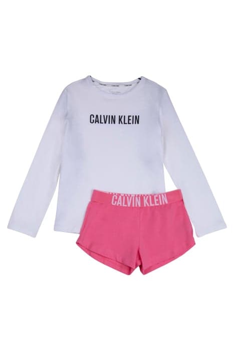 KNIT PJ SET (LS+LEGG PVHWHITEw/PVHBLACK by Calvin Klein