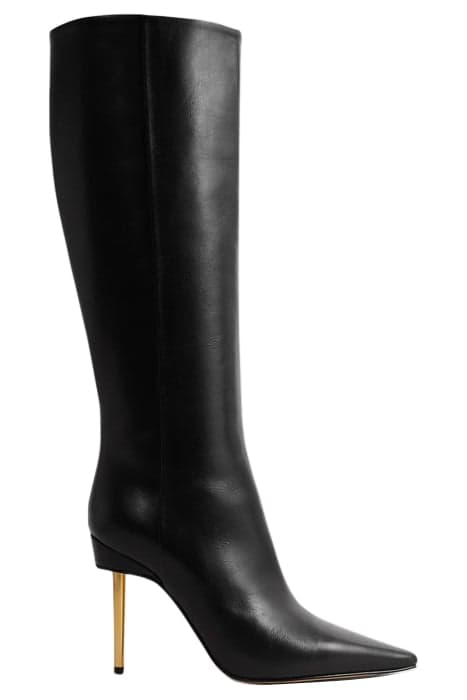 NAOMI-HEELED KNEE BOOT BLACK by Reiss