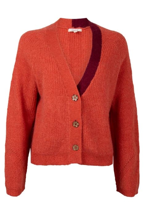 DEHLIA KNITTED CARDI MID ORANGE by White Stuff