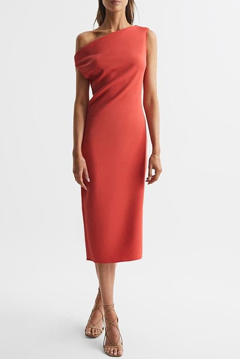 ZARIA-DRAPE SLEEVE BODYCO CORAL by Reiss