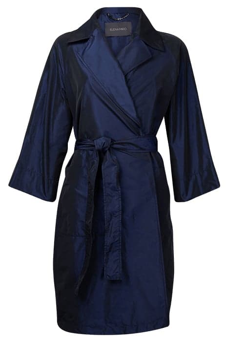 TAFFETA OVERCOAT BLUE by Elena Mirò