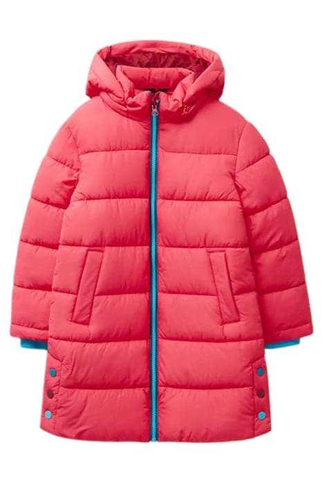 LONGLINE QUILTED PUFFER JACKET BRIGHT PINK by White Stuff