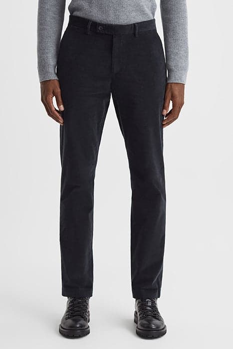 STRIKE-BRUSHED COTTON SLI NAVY by Reiss