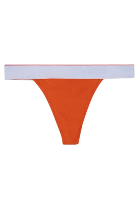 HIGH LEG THONG ORANGE by Calvin Klein