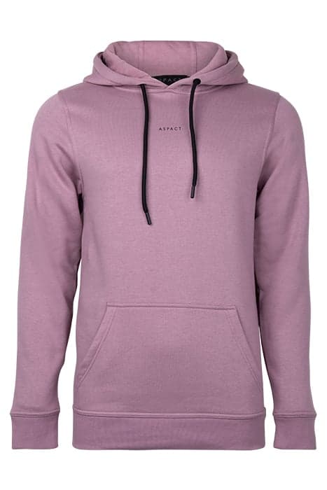 ASPACT BACK LOGO HOODIE ELDERBERRY by ASPACT