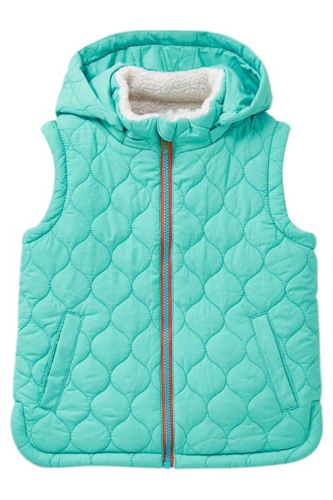 UNISEX BORG GILET LIGHT NATURAL by White Stuff