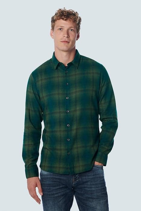 SHIRT CHECK DARK GREEN by No Excess