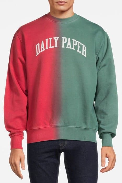 RED GREEN REBO SWEATER by Daily Paper