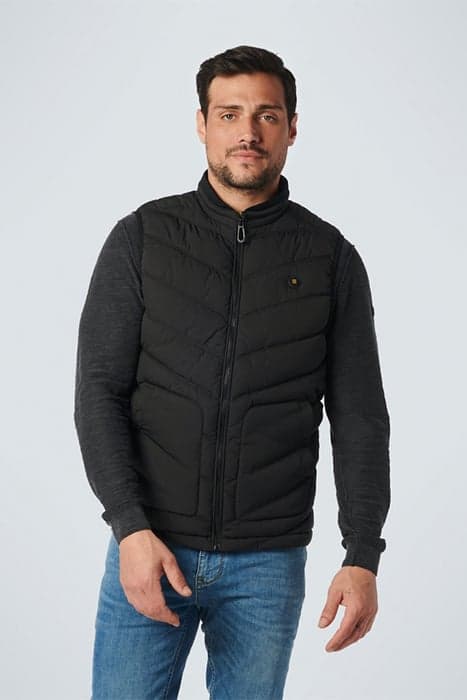 BODYWARMER PADDED BLACK by No Excess