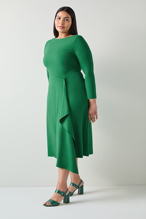 DR LENA - WATERFALL DRESS GREEN by LK Bennett