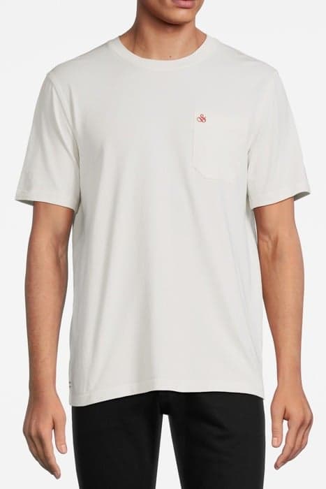 CHEST POCKET T-SHIRT SWAN by Scotch & Soda