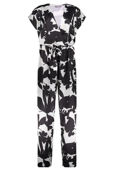 JUMPSUIT PRINT OFF-WHITE/BLACK by Geisha