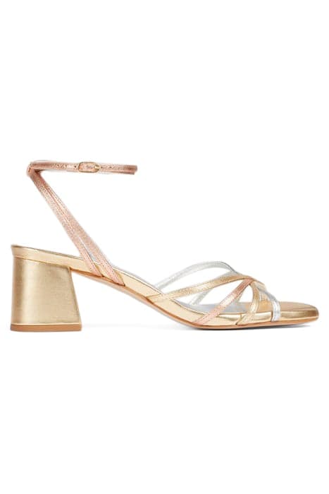 FS STARLET TIE BLOCK HEEL SILVER/GOLD by LK Bennett