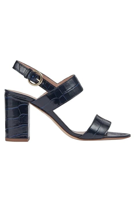 RAYA CROC EFFECT SANDAL NAVY by LK Bennett