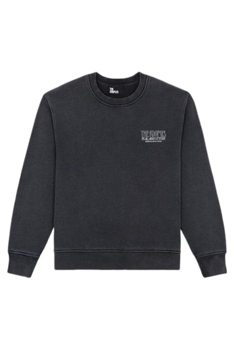 SKULL ROUND NECK SWEATSHIRT BLACK WASHED by The Kooples